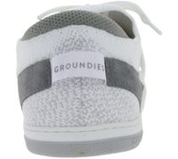 flexible GROUNDIES Barfußschuhe Osaka Damen Low-Top Sneaker mit TrueSense Sohle Schnür-Schuhe GND-180262 Weiß oder Beige