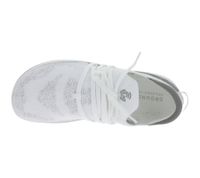 flexible GROUNDIES Barfußschuhe Osaka Damen Low-Top Sneaker mit TrueSense Sohle Schnür-Schuhe GND-180262 Weiß oder Beige
