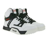 WORLD OF TROOP Delta High Baskets montantes pour homme et femme, style skate rétro, référence 80102, blanc/bleu, blanc/noir ou noir
