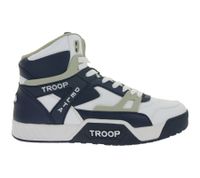 WORLD OF TROOP Delta High Baskets montantes pour homme et femme, style skate rétro, référence 80102, blanc/bleu, blanc/noir ou noir