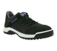 PYTHON Fresh 3.0 Coolingtong Herren Sicherheits-Schuhe kühlende Arbeits-Schuhe mit Echtleder und Memory-Foam Schutzklasse S1P PS5302 Schwarz/Grau