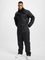 Mono de trabajo Brandit Tank para hombre, forrado, estilo militar, con bolsillos con cremallera, color negro