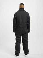 Mono de trabajo Brandit Tank para hombre, forrado, estilo militar, con bolsillos con cremallera, color negro