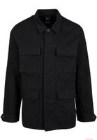 leichte Brandit Herren BDU Twill Jacke mit Umlegekragen Schwarz