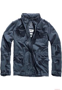 moderne Brandit Britannia Übergangsjacke mit Kapuzenfach Indigo