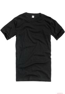 Camiseta interior informal Brandit BW, camisa de algodón de corte largo, negra