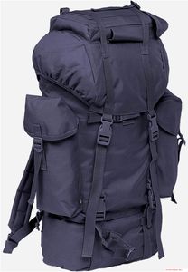 geräumiger Brandit Nylon Military Backpack mit MOLLE-System Navy