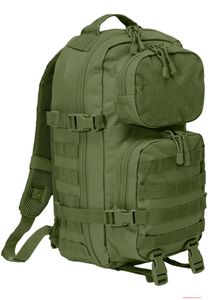 Sac à dos Brandit US Cooper Patch moyen, pratique, avec surface Velcro, vert olive