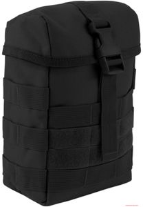Bolsa utilitaria Brandit Fire MOLLE resistente, color negro.