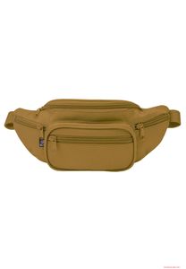 Riñonera compacta Brandit Pocket, color beige.