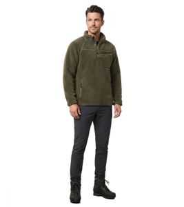 wärmender Brandit Herren Teddyfleece Troyer Oliv
