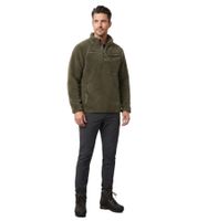 wärmender Brandit Herren Teddyfleece Troyer Oliv