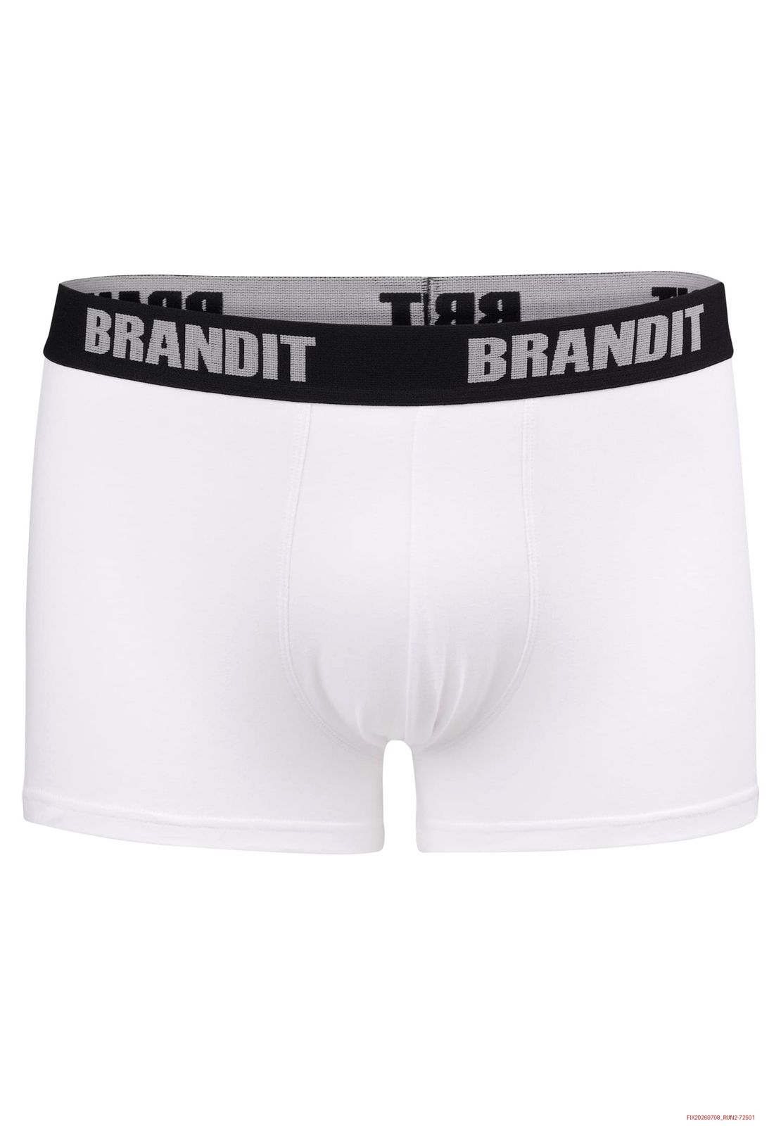 Comfortable Brandit men's boxer shorts with logo, 2-pack, white/black