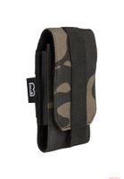 Funda compacta Brandit MOLLE para teléfono, tamaño mediano, color camuflaje oscuro.