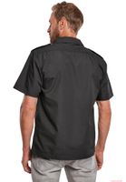 robustes Brandit Herren US Ripstop Kurzarmhemd Schwarz
