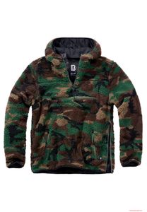 warmer Brandit Herren Teddyfleece Worker Pullover Woodland