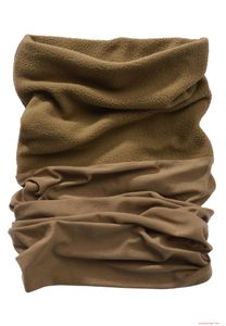 Sciarpa multifunzionale in pile Brandit, calda e confortevole, beige.