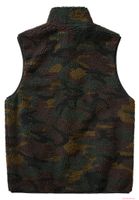 Gilet in pile caldo da uomo Brandit, modello orsacchiotto, colore bosco.