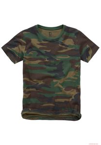 T-shirt enfant Brandit confortable, en coton, motif forêt