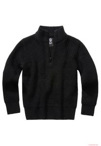 Maglione Troyer da bambino Brandit, caldo, blu navy, nero