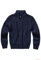 Warm Brandit children's navy Troyer sweater