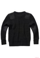 Robusto pullover da bambino Brandit BW nero