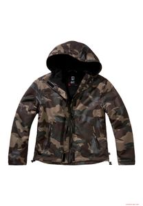 leichter Brandit Damen Windbreaker Frontzip Darkcamo