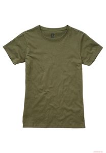 bequemes Brandit Damen T-Shirt Baumwolle Oliv