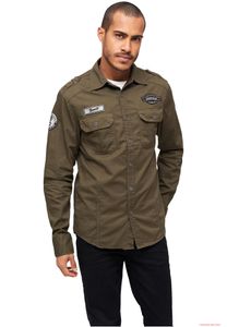 klassisches Brandit Herren Luis Vintagehemd Oliv