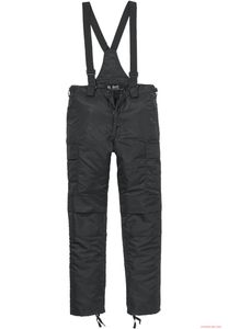warme Brandit Herren Thermo Latzhose Schwarz
