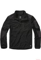 warmer Brandit Fleece Troyer Ripstop Schwarz