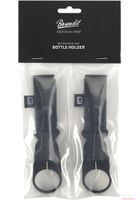 Pratici portabottiglie Brandit con sistema MOLLE, confezione da 2, colore nero.