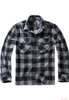 Maglia a maniche lunghe in pile Brandit Jeff, calda, nera/grigia