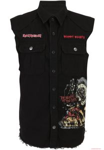 markantes Brandit Iron Maiden Vintage Hemd ärmellos NOTB Schwarz