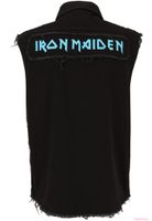 markantes Brandit Iron Maiden Vintage Hemd ärmellos FOTD Schwarz
