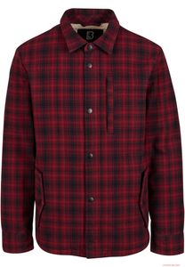 klassische Brandit Herren Classic Sherpa Jacke Rot Schwarz