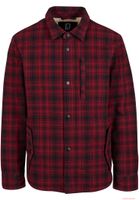 klassische Brandit Herren Classic Sherpa Jacke Rot Schwarz