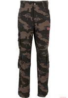 markante Brandit Iron Maiden Pure Slim Cargo Hose Darkcamo