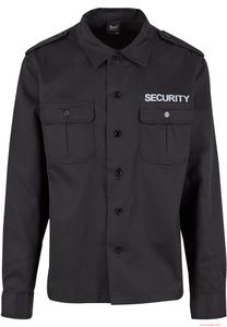 Camicia a maniche lunghe funzionale Brandit Security US, nera