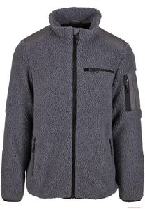 warme Brandit Herren Ramble Teddyfleece Jacke Anthrazit