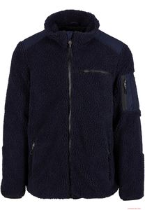 warme Brandit Herren Ramble Teddyfleece Jacke Navy