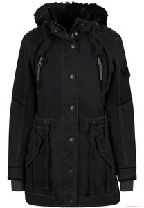 warmer Brandit Damen Emma Winterparka Schwarz