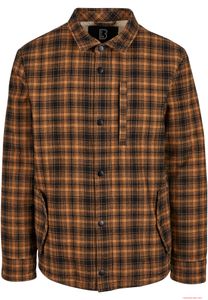 klassische Brandit Herren Classic Sherpa Jacke Beige Schwarz