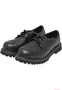 klassische Brandit Vegantom 3 Eyelet Boots Schwarz