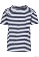 Maglietta classica Brandit Jersey a righe blu navy e bianca