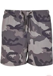 Pantaloncini da bagno classici da uomo Brandit, mimetici grigi