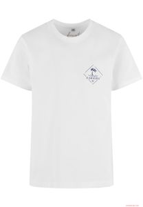 T-shirt classica Forvert girocollo Lompoc bianca