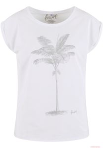 Elegante t-shirt da donna Forvert Fontana bianca