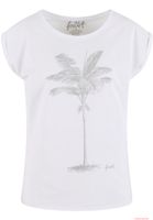 Elegante t-shirt da donna Forvert Fontana bianca
