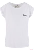 Elegante t-shirt da donna Forvert Santa Maria bianca